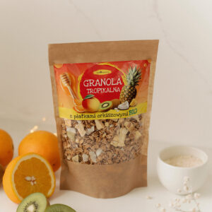 owoce tropikalne ananas kokos mango ORKISZ płatki śniadaniowe BIO - Granola vegan Ekologiczna Szybkie śniadanie Zdrowa żywność Fit żywność Zdrowe śniadanie Piekarnia EKO Wartości odżywcze Ekologiczne płatki Zdrowy styl odżywiania Naturalne składniki Pełnowartościowe Żywność ekologiczna Zdrowe serce Wspieranie zdrowia Dieta zdrowotna Ekologiczne produkty Ręcznie robione Przyjazne dla zdrowia Zbilansowana dieta