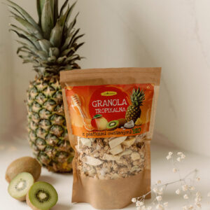 OWIES płatki owoce tropikalne ananas kokos mango śniadaniowe BIO - Granola vegan Ekologiczna Szybkie śniadanie Zdrowa żywność Fit żywność Zdrowe śniadanie Piekarnia EKO Wartości odżywcze Ekologiczne płatki Zdrowy styl odżywiania Naturalne składniki Pełnowartościowe Żywność ekologiczna Zdrowe serce Wspieranie zdrowia Dieta zdrowotna Ekologiczne produkty Ręcznie robione Przyjazne dla zdrowia Zbilansowana dieta