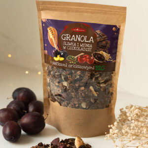 granola śliwka wiśnia czekolada ORKISZ płatki śniadaniowe BIO - Granola vegan Ekologiczna Szybkie śniadanie Zdrowa żywność Fit żywność Zdrowe śniadanie Piekarnia EKO Wartości odżywcze Ekologiczne płatki Zdrowy styl odżywiania Naturalne składniki Pełnowartościowe Żywność ekologiczna Zdrowe serce Wspieranie zdrowia Dieta zdrowotna Ekologiczne produkty Ręcznie robione Przyjazne dla zdrowia Zbilansowana dieta